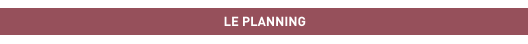 LE PLANNING